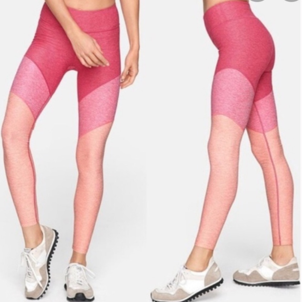 NWT Outdoor Voices colorblock 7/8 ankle leggings size small
